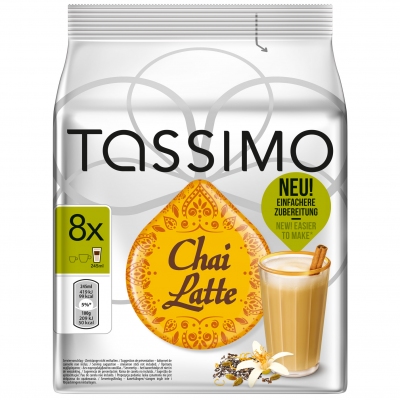 Чайный напиток в капсулах (Т-Диски) Tassimo Chai Latte, 8 порций