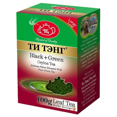 Чай Tea Tang "Королевcкий + Рухуна"  смесь зеленого и черного чая 100 г.
