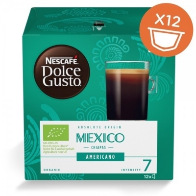 Кофе в капсулах Nescafe Dolce АМЕРИКАНО MEXICO, 12 капсул