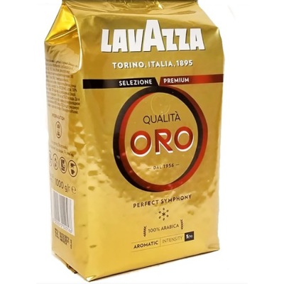 Кофе в зернах Lavazza Qualita Oro (Лавацца Квалита Оро) (RUS) (1 кг)