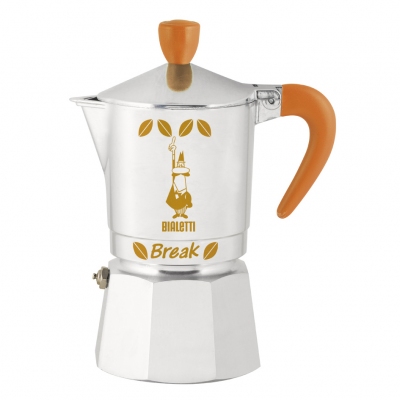 Гейзерная кофеварка Bialetti (Биалетти) Break 3 порции (оранжевый)