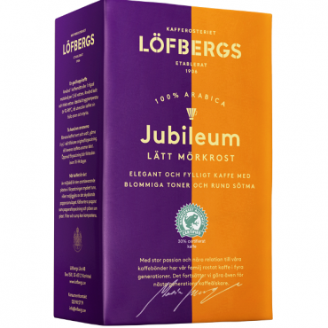 Молотый кофе Lofbergs Lila Jubileum (Лёфбергс Лила Юбилейный) 500 гр