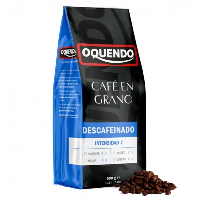 Кофе в зернах Oquendo El Cafe Descafeinado, без кофеина 500 г