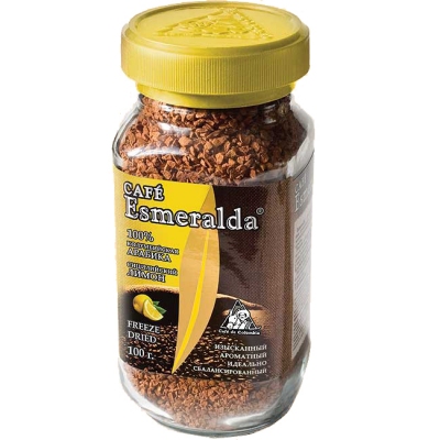 Растворимый кофе Cafe Esmeralda Сицилийский лимон 100 г.