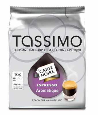 Кофе в капсулах (Т-Диски) Tassimo Carte Noire Espresso Aromatique, 16 порций