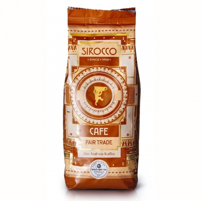 Кофе в зернах Sirocco (Сироко) Bio-Arabica-Kaffee Fair Trade (1000 гр)