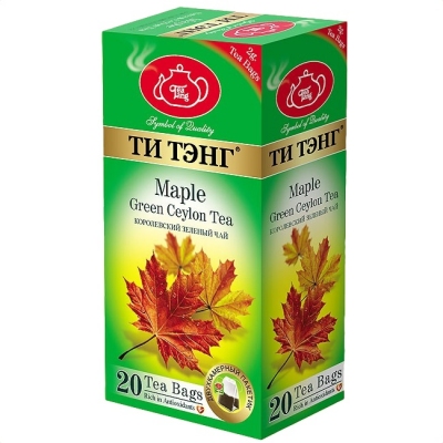 Чай Tea Tang зеленый "Кленовый сироп" 20 пак.