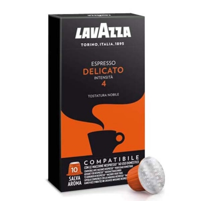 Кофе в капсулах Lavazza Espresso Delicato для Nespresso, 10 капсул