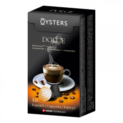 Кофе в капсулах Oysters Lungo Dolce, 10 капсул