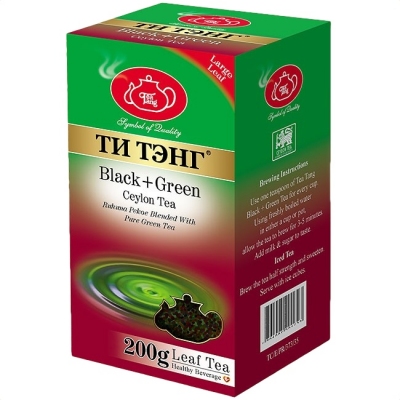 Чай Tea Tang "Королевский+Рухуна" смесь зеленого и черного чая 200 г.