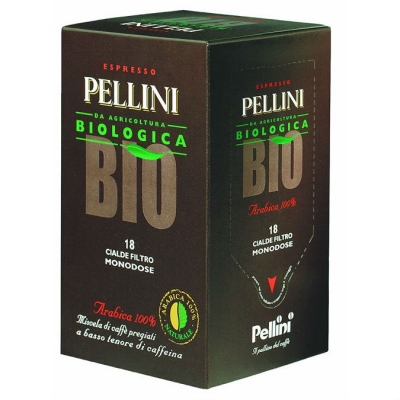 Кофе в чалдах Pellini BIO PODs (Пеллини Био ПОДС) (150 шт по 7 г.)