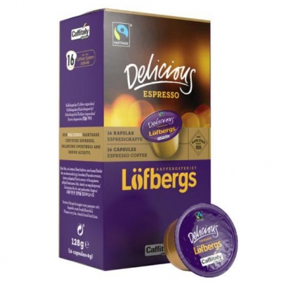 Кофе в капсулах Lofbergs Lila DELICIOUS ESPRESSO, 16 капсул